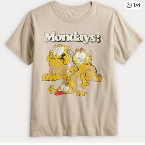 Garfield “Mondays:” Graphic Tee Adult SMALL NWOT